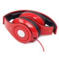 gembird mhs dtw r folding stereo headphones detroit red extra photo 1