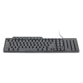 gembird kb um 104 compact multimedia keyboard usb us layout black extra photo 1