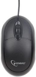 gembird mus u 001 optical mouse usb black extra photo 1