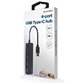 gembird uhb cm u2p4 01 4 port usb type c hub black extra photo 2