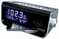 thomson ct350 pll radio alarm clock with temperature display silver black extra photo 1