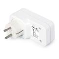 energenie eg acu2 01 w single ac socket pass through usb charger x2 21a white extra photo 3