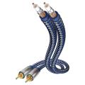 in akustik premium stereo audio cable 2x cinch 2x cinch 075m extra photo 1