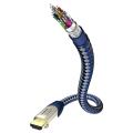 in akustik premium high speed 4k hdmi cable with ethernet gold plated 075m blue silver extra photo 1