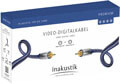 in akustik premium video cable cinch cinch 1m blue silver extra photo 1