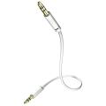 in akustik star mp3 audio cable 35mm jack plug 05m white extra photo 1