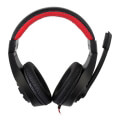 gembird ghs 01 gaming headset with volume control black red extra photo 1
