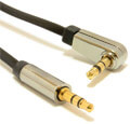 cablexpert ccapb 444l 1m right angle 35mm stereo audio cable 1m extra photo 1