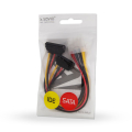 savio ak 12 power cable molex f 4 pin 2x sata 15 pin f angled extra photo 1