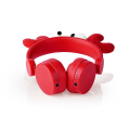 nedis wired headphones chrissy crab red extra photo 1