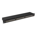 lanberg patch panel 24 port 1u cat6a ftp black extra photo 3