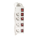 logilink lps252 socket outlet 4 way with 5 switches 15m white extra photo 2
