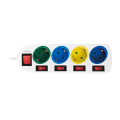 logilink lps257 socket outlet 4 way with 5 switches 15m multicolor extra photo 1