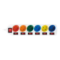 logilink lps259 socket outlet 6 way with 7 switches 15m multicolor extra photo 1