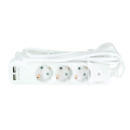 logilink lps248u socket outlet 3 way with switch 2x usb a 15m extra photo 2