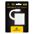 gembird a cm hdmif 02 sv usb type c multi adapter silver extra photo 1