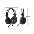 headphones a4tech hu 30 stereo usb black extra photo 4