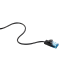 hama 135777 slim flexible cat6 network cable white 150m black extra photo 3