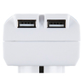 hama 183275 usb socket adapter charger 21 a white extra photo 1