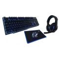 rebeltec wired gaming set keyboard headphones mouse mouse pad sherman extra photo 1