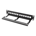 lanberg 12 port 1u patch panel blank black extra photo 2