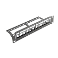 lanberg 12 port 1u patch panel blank black extra photo 3