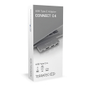 terratec 251737 connect c4 aluminum usb type c adapter with usb c pd hdmi and 2x usb 30 extra photo 2