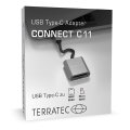 terratec 306699 connect c11 usb type c adapter with card reader extra photo 2