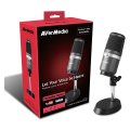 avermedia am310 pc microphone black silver 40aaam310anb extra photo 3