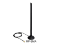 delock 88410 wlan 80211 b g n antenna rp sma 65 dbi omnidirectional joint with magnetic stand extra photo 1