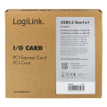 logilink pc0090 pci express card usb 32 gen1x1 1x usb c pd 30 2x usb 30 extra photo 2