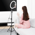 baseus live stream holder floor stand 30cm light ring black extra photo 6