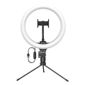 baseus live stream holder table stand 25cm light ring black extra photo 1