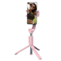 baseus lovely uniaxial bluetooth folding stand blogging stabilizer pink extra photo 4