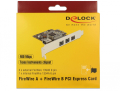 delock 89864 pci express card 3 x external firewire b 1 x internal firewire a extra photo 4