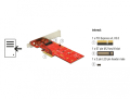 delock 89577 pci express x4 card 1 x internal nvme m2 key m 110 mm with heat sink extra photo 4