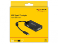 delock 63925 adapter usb type c connector vga hdmi dvi black extra photo 2