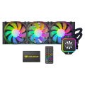 cougar helor 360 aio liquid cooling series 3x 120mm fan rgb extra photo 1