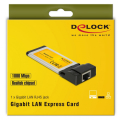 delock 66216 express card gigabit lan extra photo 1
