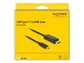 delock 85260 cable usb type c male hdmi male dp alt mode 4k 30 hz 3 m black extra photo 2