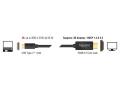 delock 85292 cable usb type c male hdmi male dp alt mode 4k 60 hz 3 m black extra photo 1