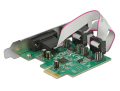 delock 89641 pci express card to 2 x serial rs 232 high speed 921k with voltage supply extra photo 1