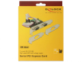 delock 89641 pci express card to 2 x serial rs 232 high speed 921k with voltage supply extra photo 5