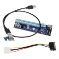 kolink pci e x1 to x16 powered riser card mining rendering kit 60cm extra photo 1