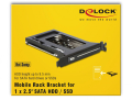 delock 47192 mobile rack bracket for 1 x 25 sata hdd extra photo 5
