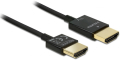 delock 84775 cable hdmi with ethernet hdmi a m hdmi a m 3d 4k 45 m slim high quality extra photo 1