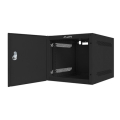 lanberg wall mounted rack 10 6u 280x310mm flat pack with metal door black extra photo 2