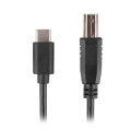 lanberg usb cm usb bm 20 cable 3m black extra photo 1
