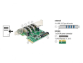 delock 89360 pci express card 4 x external usb 30 extra photo 2