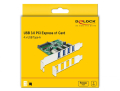 delock 89360 pci express card 4 x external usb 30 extra photo 4